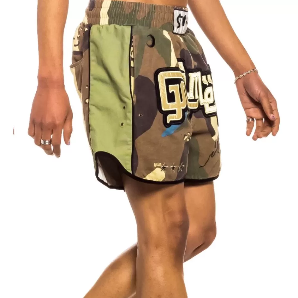Grimey Bermuda "Glorified" Boxing Shorts - Camo | Spring 22 Clearance