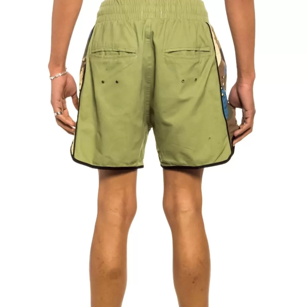 Grimey Bermuda "Glorified" Boxing Shorts - Green | Spring 22 Cheap