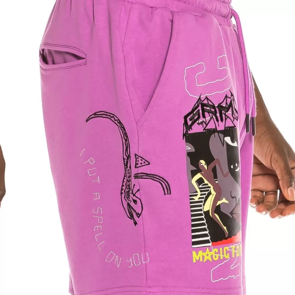 Grimey Bermuda "Liveution" - Purple | Spring 21 Cheap