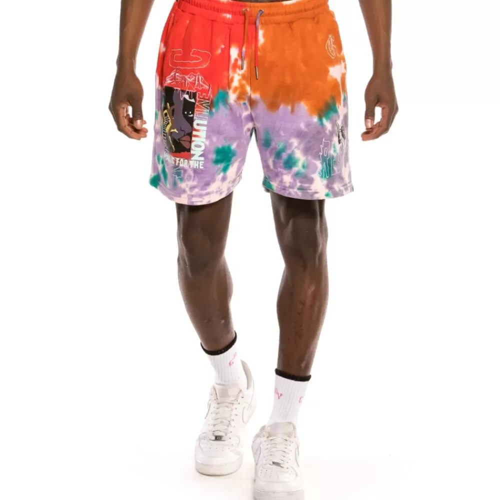 Grimey Bermuda "Liveution Magic 4 Resistance" - Tie Dye | Spring 21 Fashion