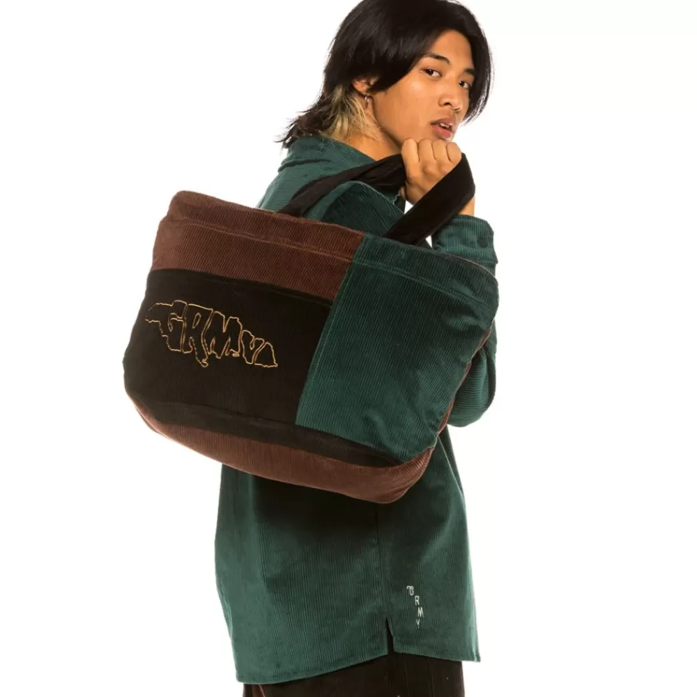 Grimey Bolsa "Tote" Aged Rum Corduroy | Winter 21 - Green Sale
