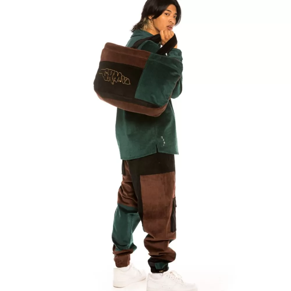 Grimey Bolsa "Tote" Aged Rum Corduroy | Winter 21 - Green Sale