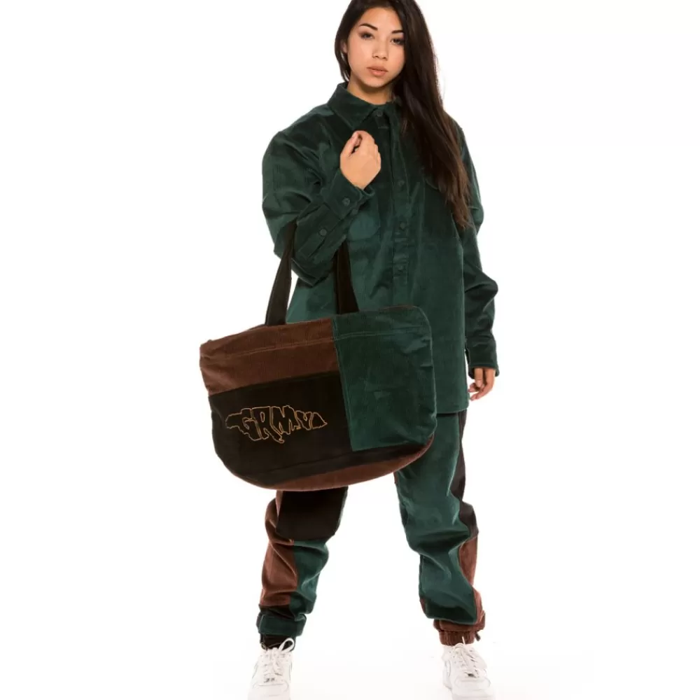 Grimey Bolsa "Tote" Aged Rum Corduroy | Winter 21 - Green Sale
