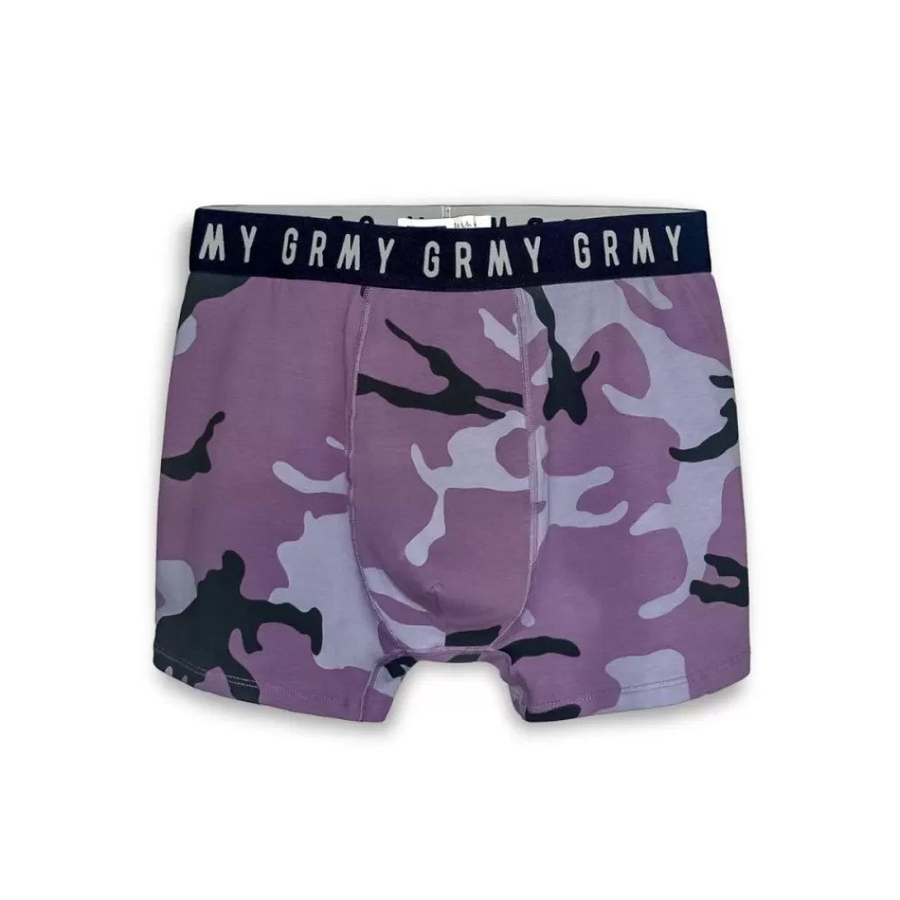Grimey Boxers Tusker Temple All Over Print - Purple | Fw23 Sale