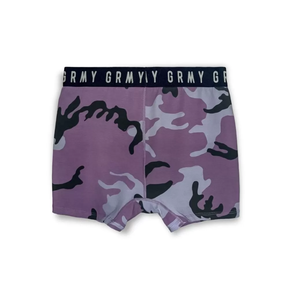 Grimey Boxers Tusker Temple All Over Print - Purple | Fw23 Sale