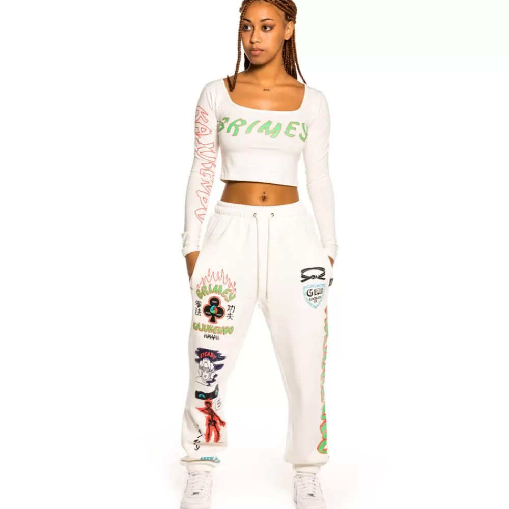 Grimey Camiseta Corta De Chica "Destroy All Fear" Ls - White | Fall 21 Shop
