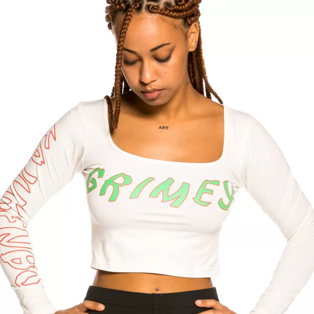 Grimey Camiseta Corta De Chica "Destroy All Fear" Ls - White | Fall 21 Shop