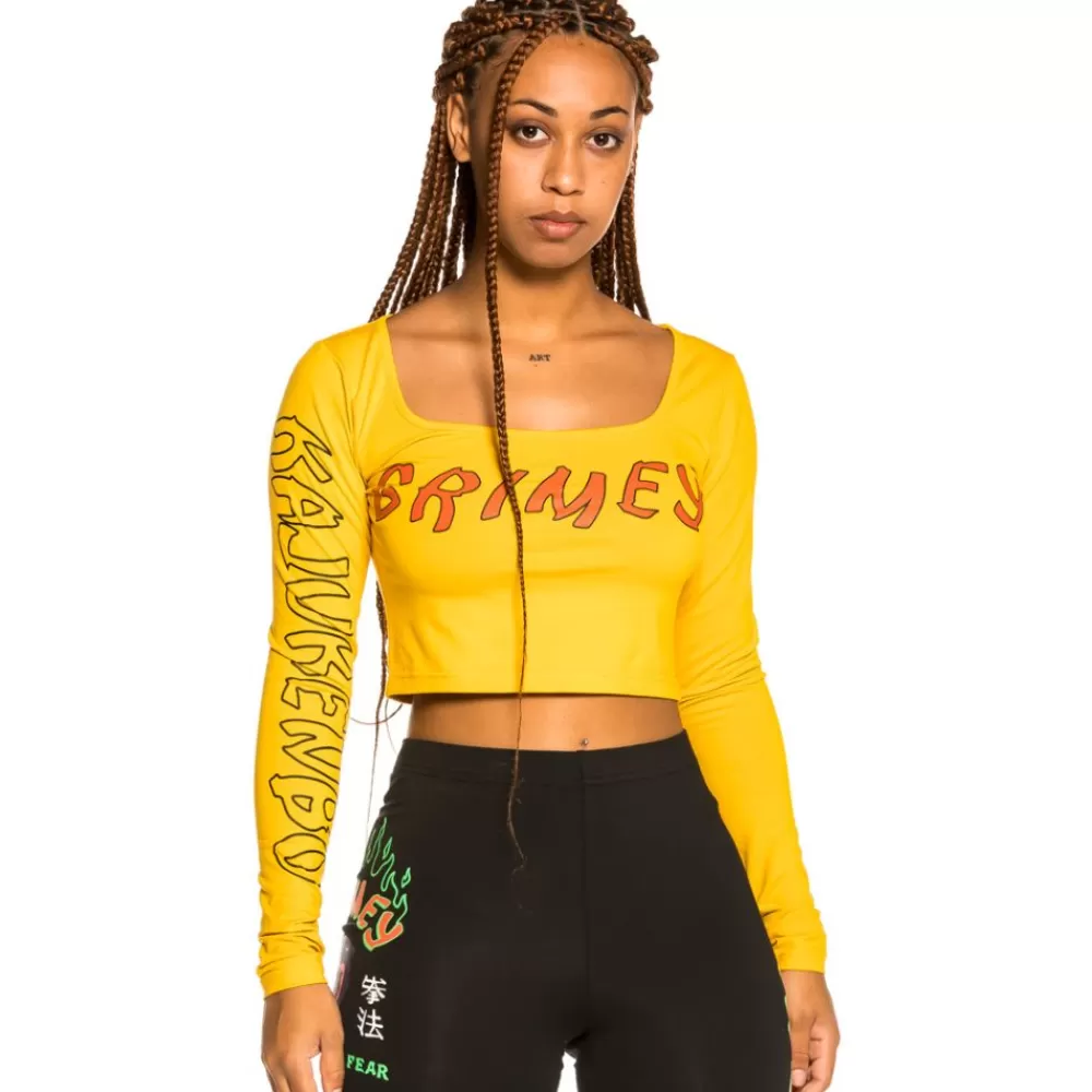 Grimey Camiseta Corta De Chica "Destroy All Fear" Ls - Yellow | Fall 21 New