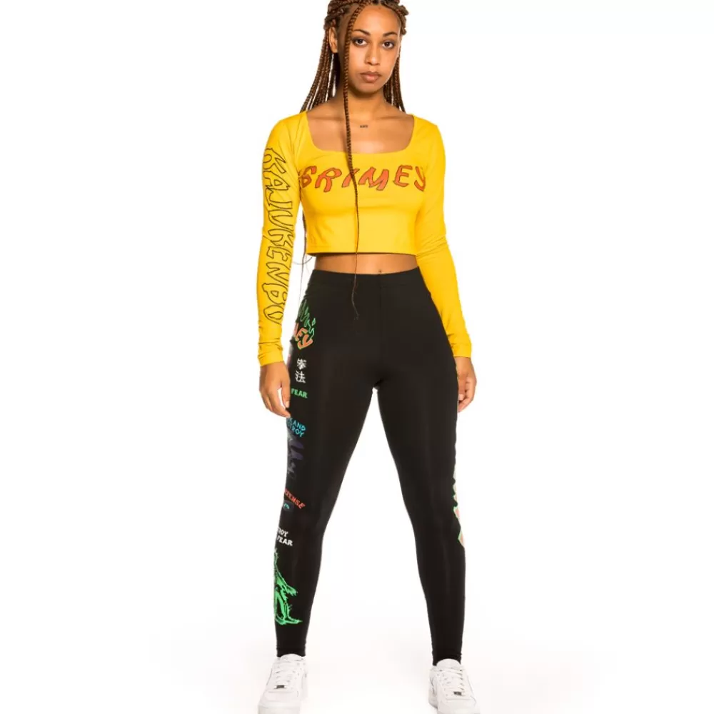 Grimey Camiseta Corta De Chica "Destroy All Fear" Ls - Yellow | Fall 21 New
