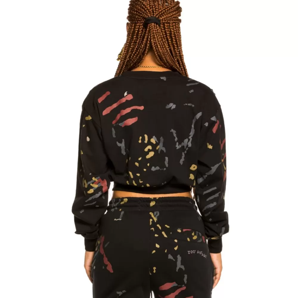 Grimey Camiseta De Chica "Jazz Thing" All Over Print Ls - Black | Fall 21 Best