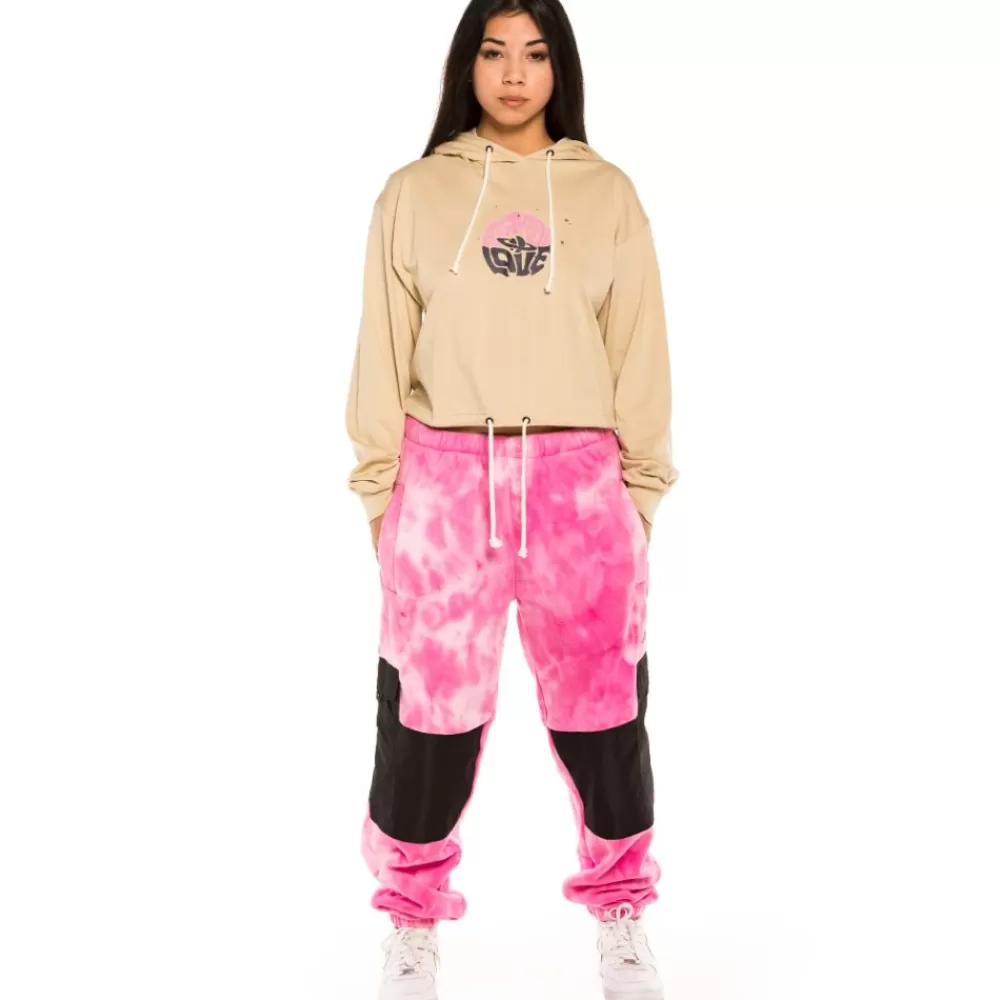 Grimey Camiseta De Chica "Space Lady" Ls Hodded - Sand | Winter 21 Hot