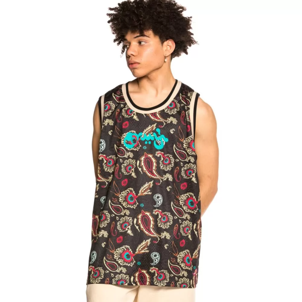 Grimey Camiseta De Tirantes "Hope Unseen" All Over Print Mesh - Black | Summer 21 Best