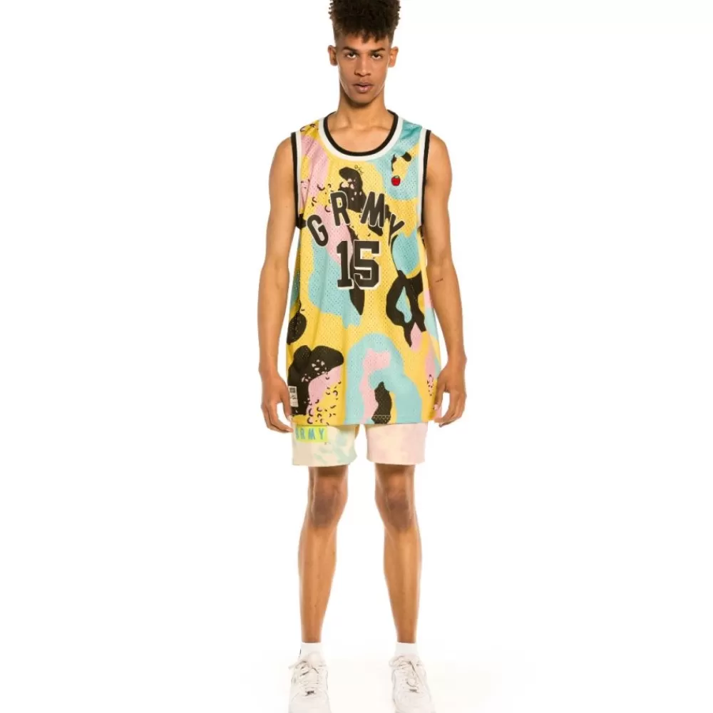 Grimey Camiseta De Tirantes Mesh "Trespass" All Over Print - Camo | Summer 22 Cheap