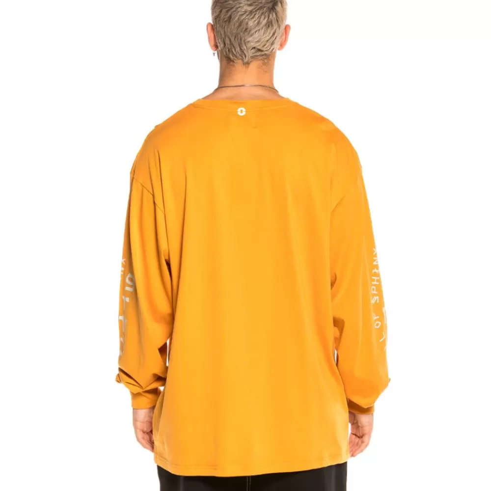 Grimey Camiseta Call Of Yore Long Sleeve Fw20 Brown Cheap