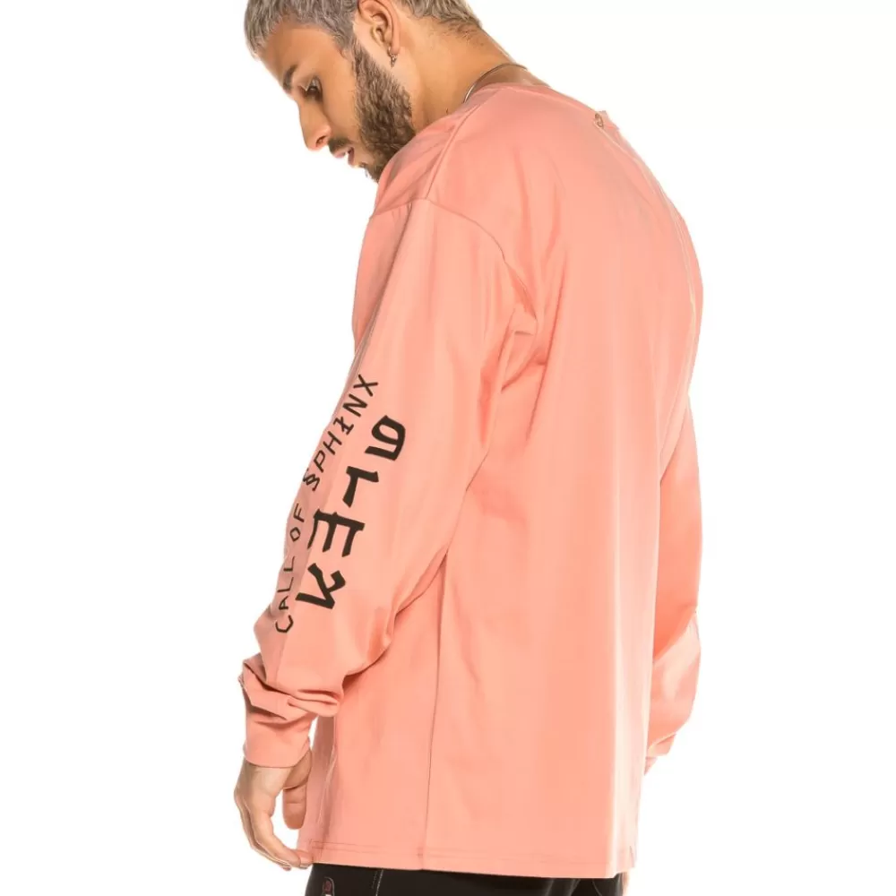 Grimey Camiseta Call Of Yore Long Sleeve Fw20 Pink Outlet