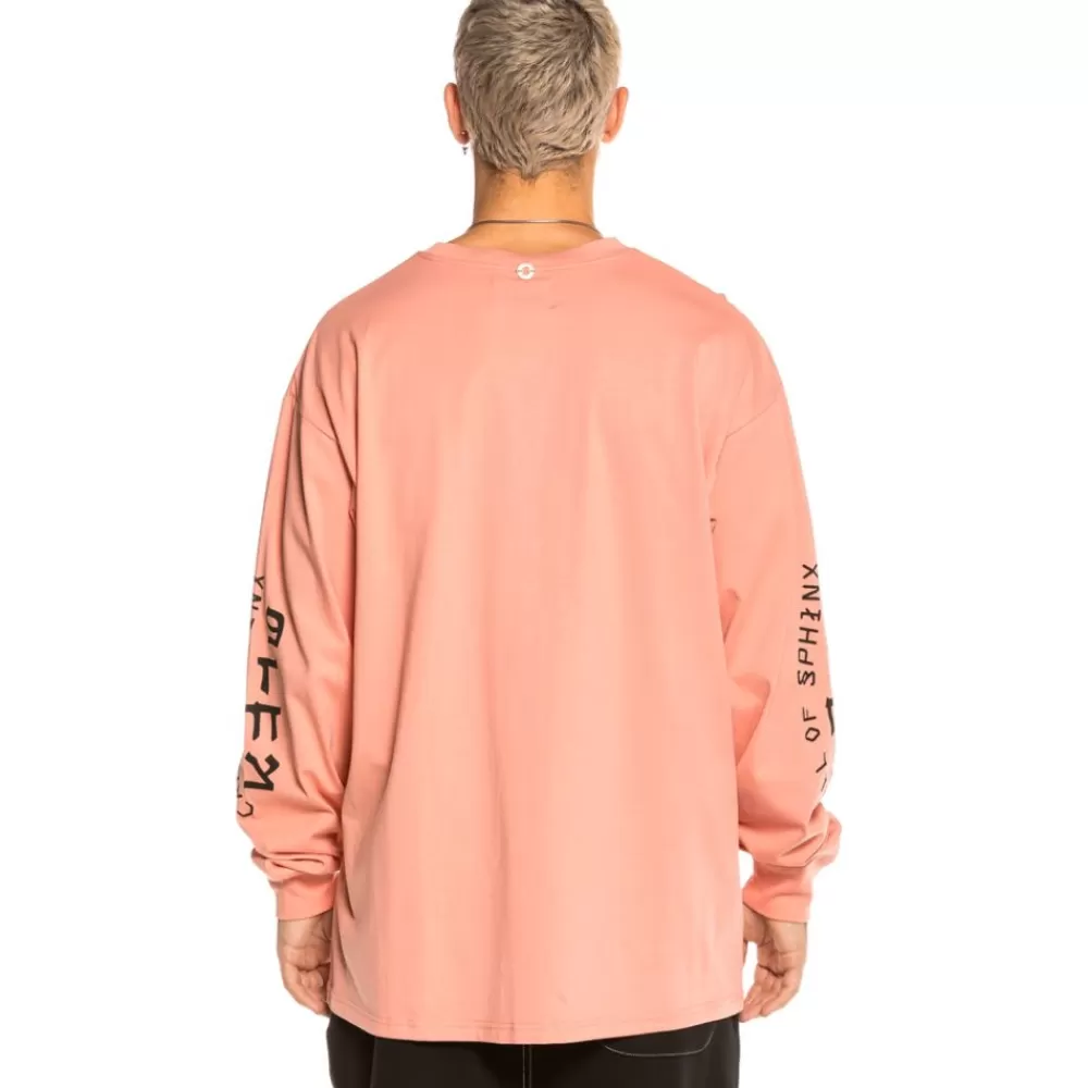 Grimey Camiseta Call Of Yore Long Sleeve Fw20 Pink Outlet
