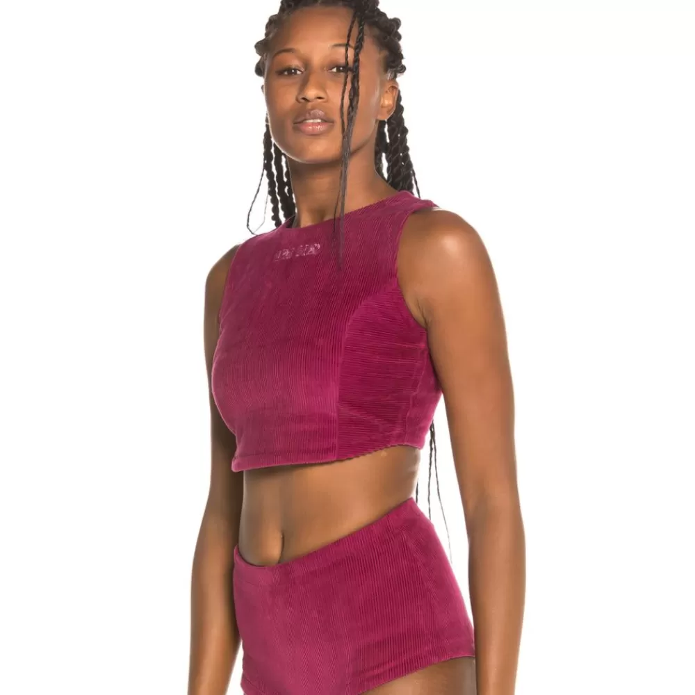Grimey Camiseta Chica Engineering Corduroy Top Fw19 Purple Best