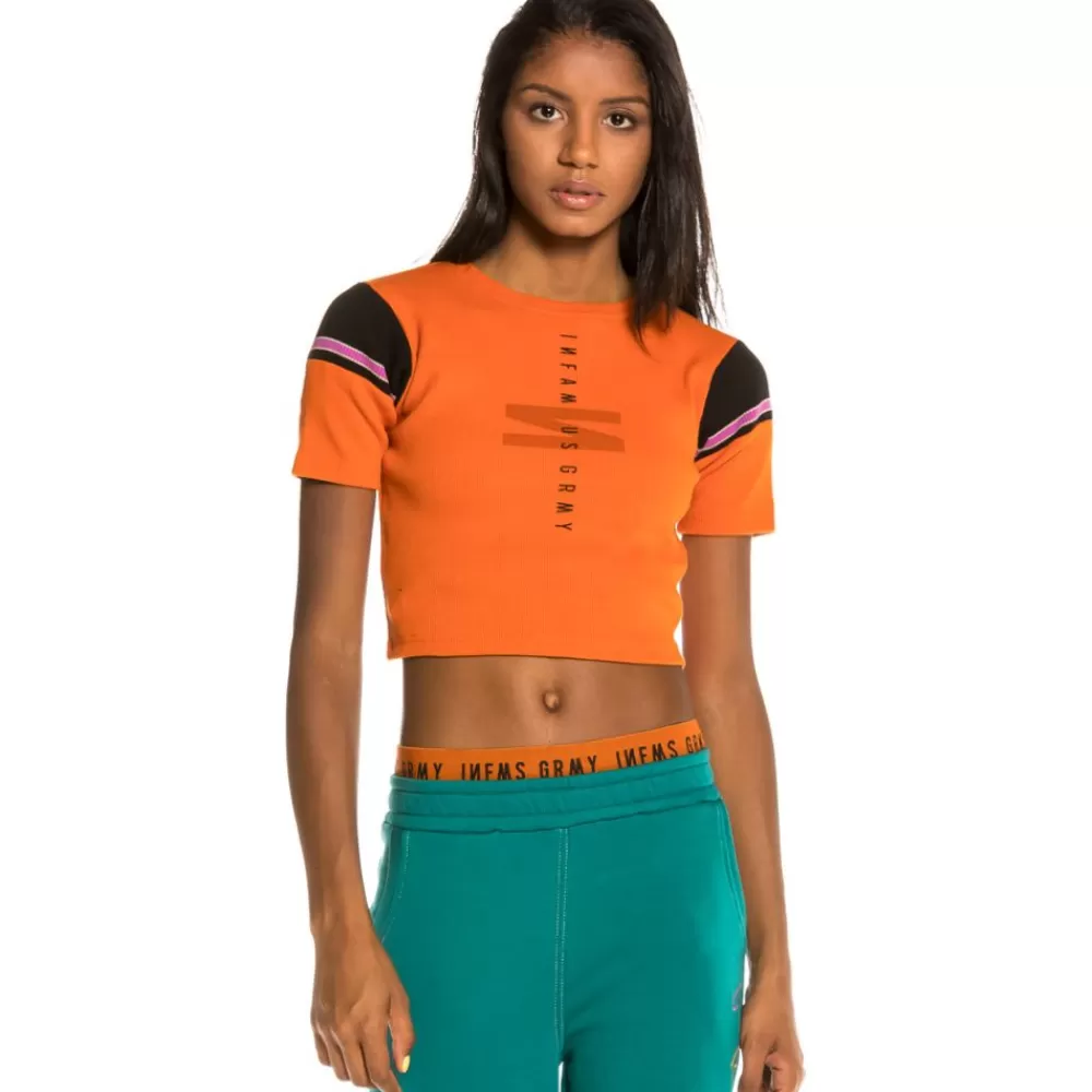 Grimey Camiseta Chica Nite Marauder Girl Crop Top Fw20 Brick Shop