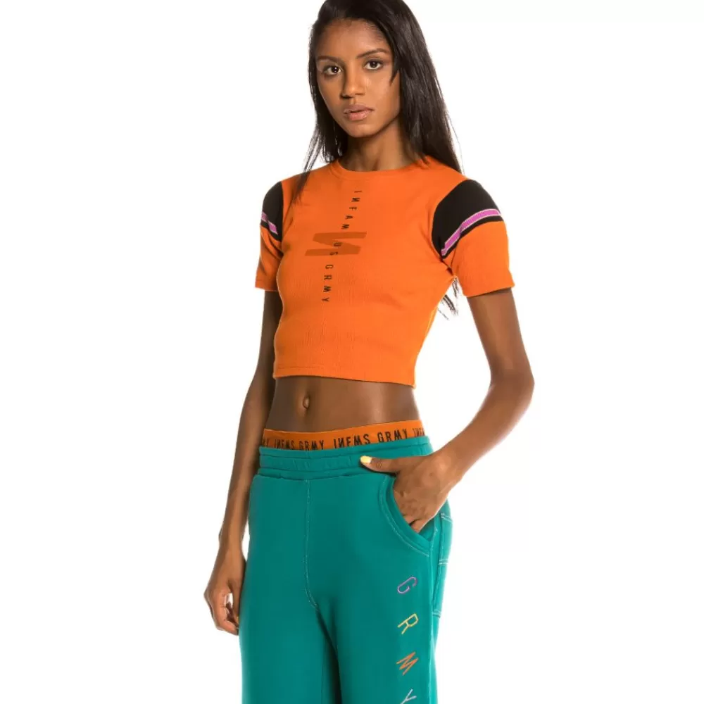 Grimey Camiseta Chica Nite Marauder Girl Crop Top Fw20 Brick Shop