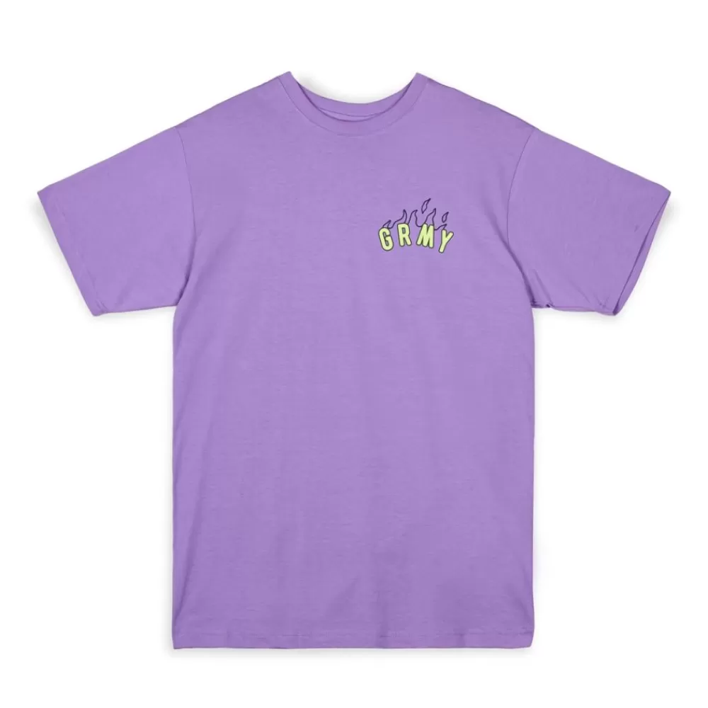 Grimey Camiseta Cloven Tongues Saqueo Regular - Violet | Summer 23 Flash Sale