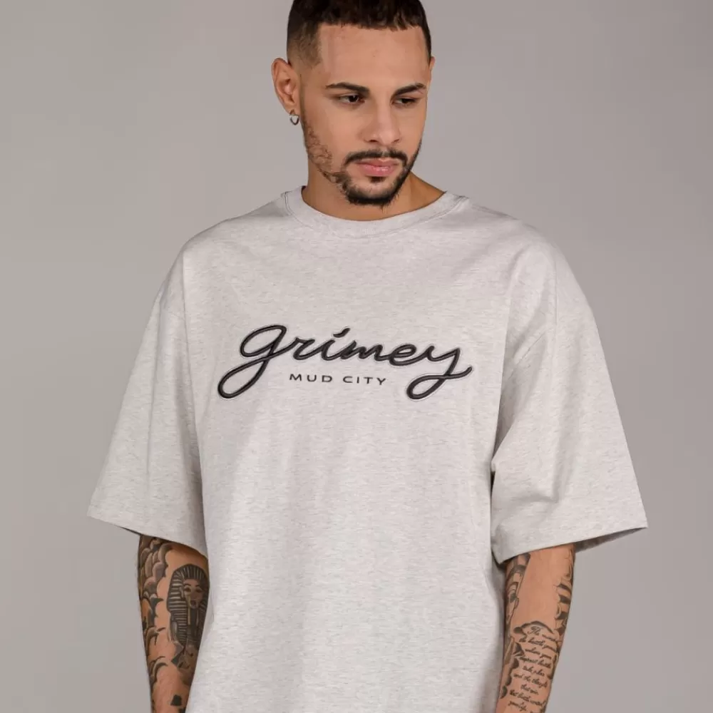 Grimey Camiseta "Dust Storm" Heavyweight - Sport Grey | Fall 22 Sale
