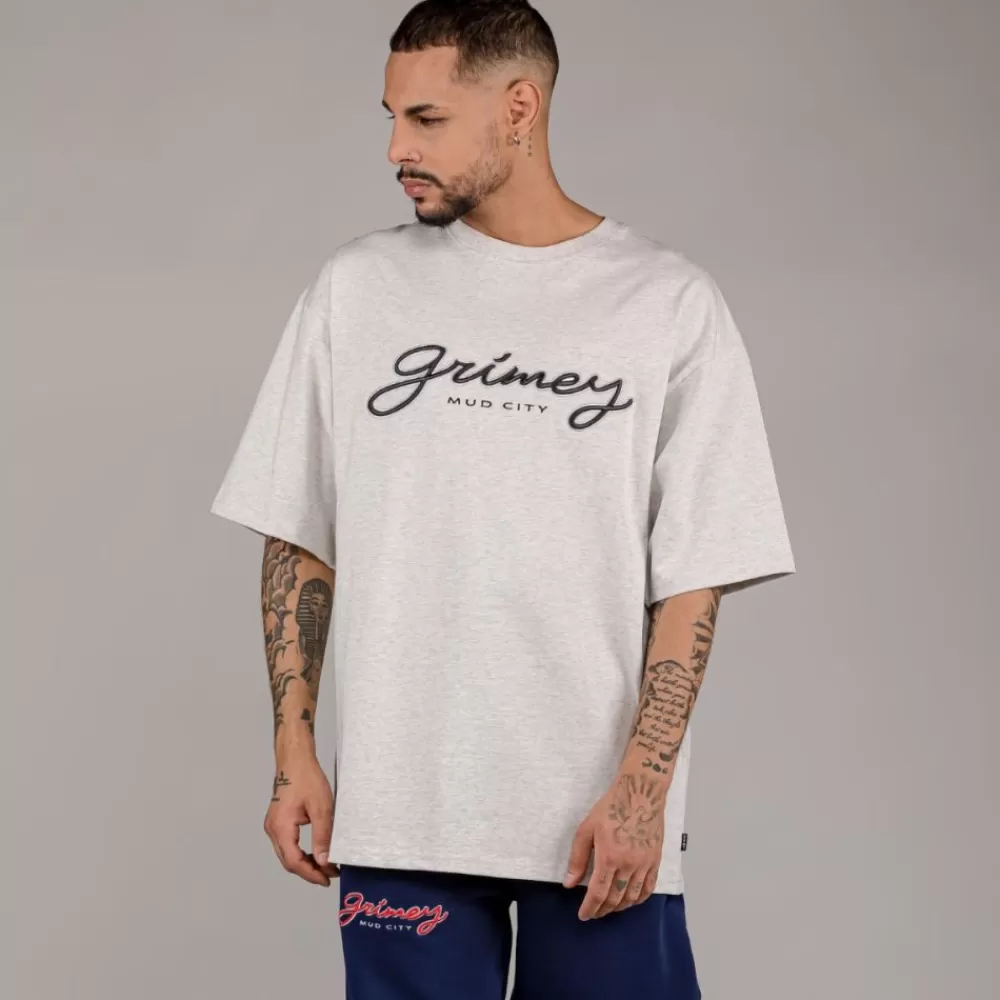 Grimey Camiseta "Dust Storm" Heavyweight - Sport Grey | Fall 22 Sale