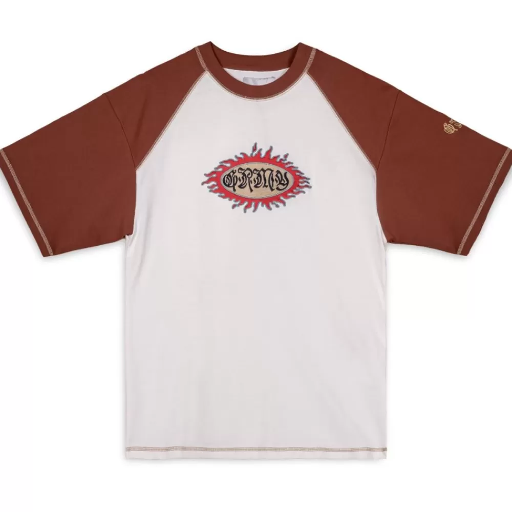 Grimey Camiseta Fire Route Bicolor - White | Spring 23 Clearance