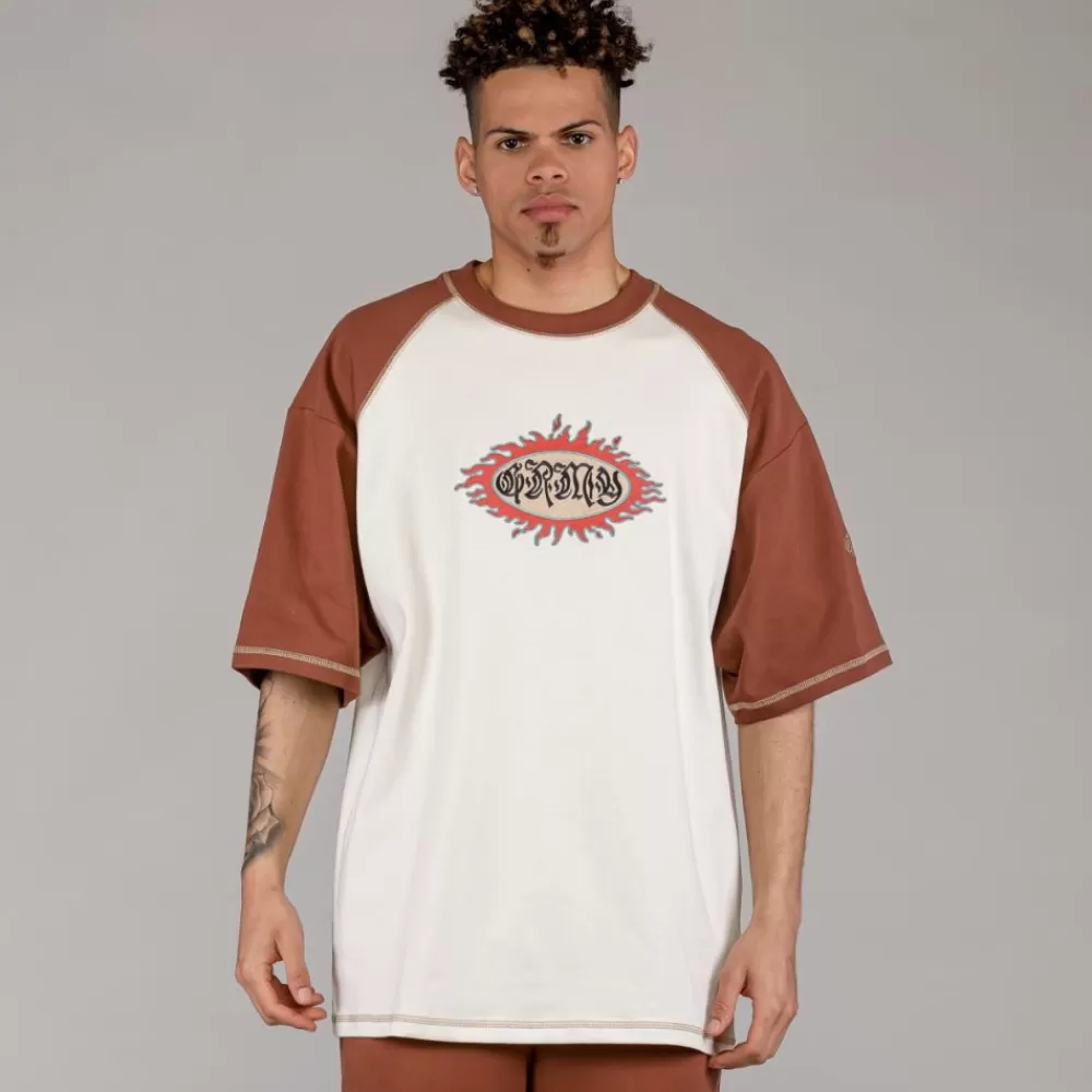 Grimey Camiseta Fire Route Bicolor - White | Spring 23 Clearance
