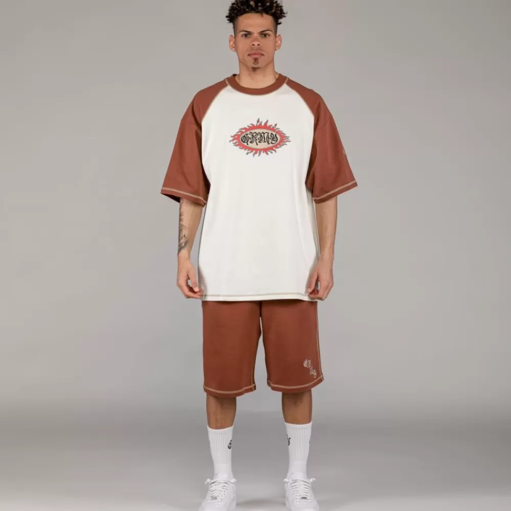 Grimey Camiseta Fire Route Bicolor - White | Spring 23 Clearance