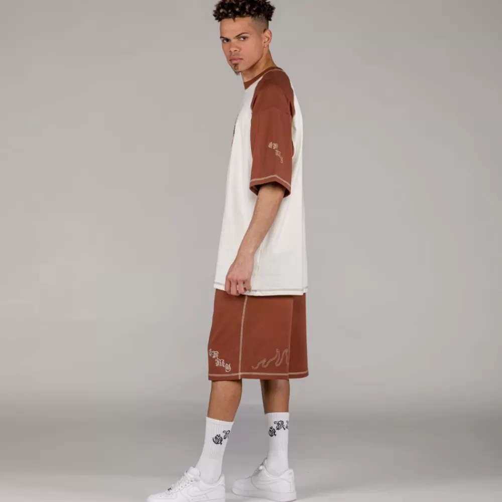 Grimey Camiseta Fire Route Bicolor - White | Spring 23 Clearance