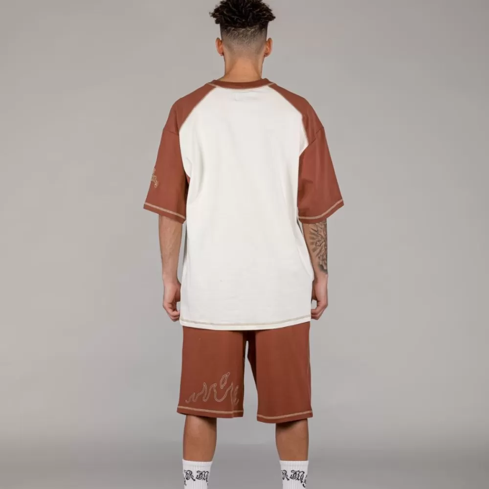 Grimey Camiseta Fire Route Bicolor - White | Spring 23 Clearance