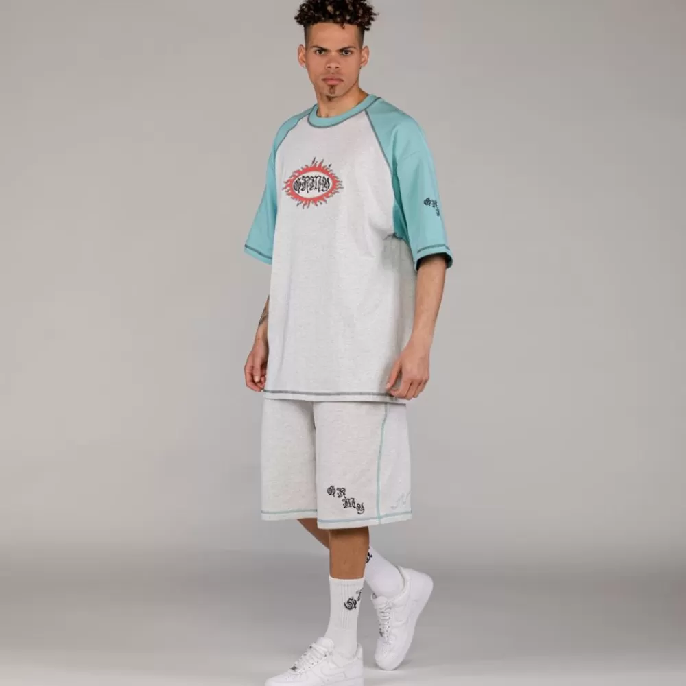 Grimey Camiseta Fire Route Bicolor Oversized - Blue | Spring 23 Shop
