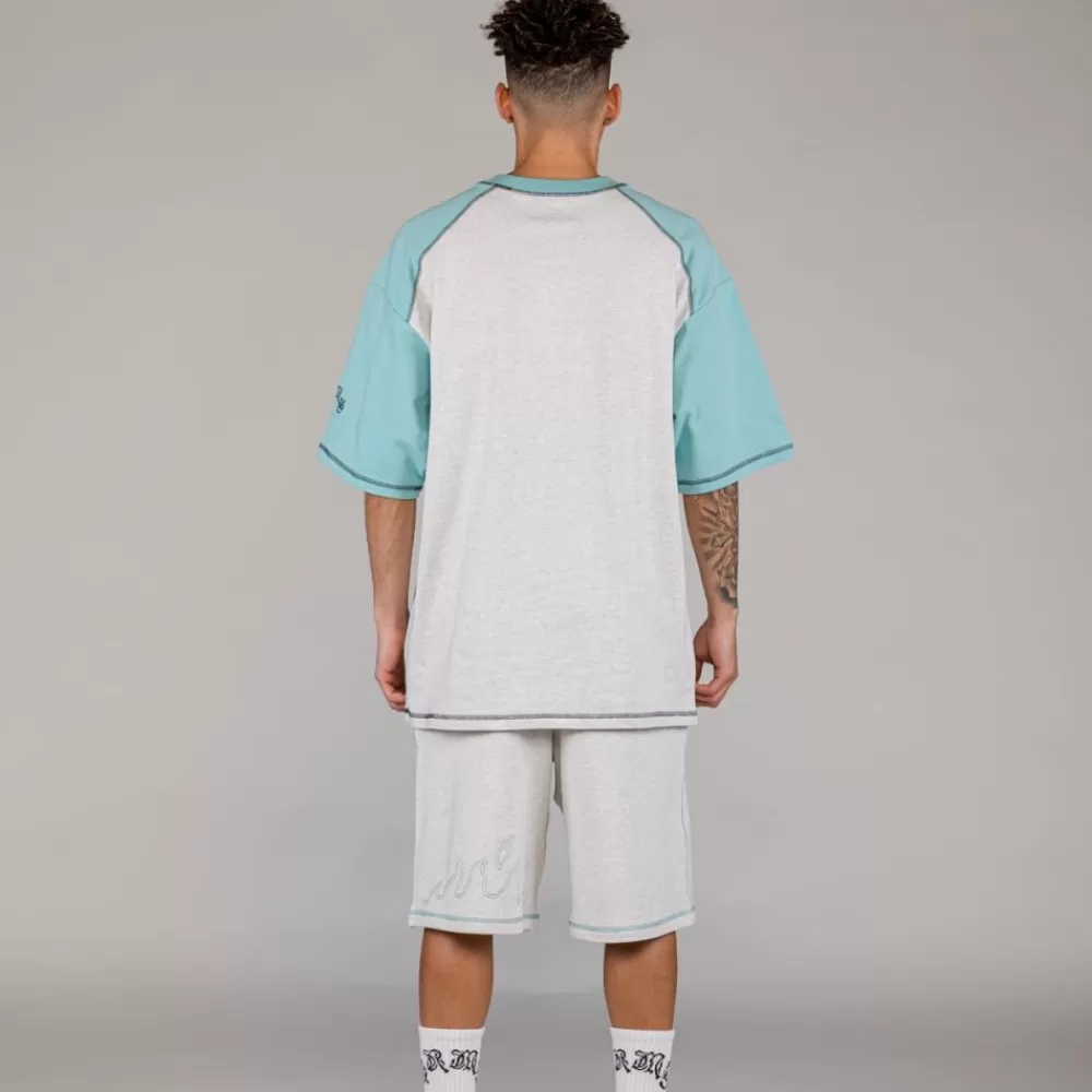Grimey Camiseta Fire Route Bicolor Oversized - Blue | Spring 23 Shop
