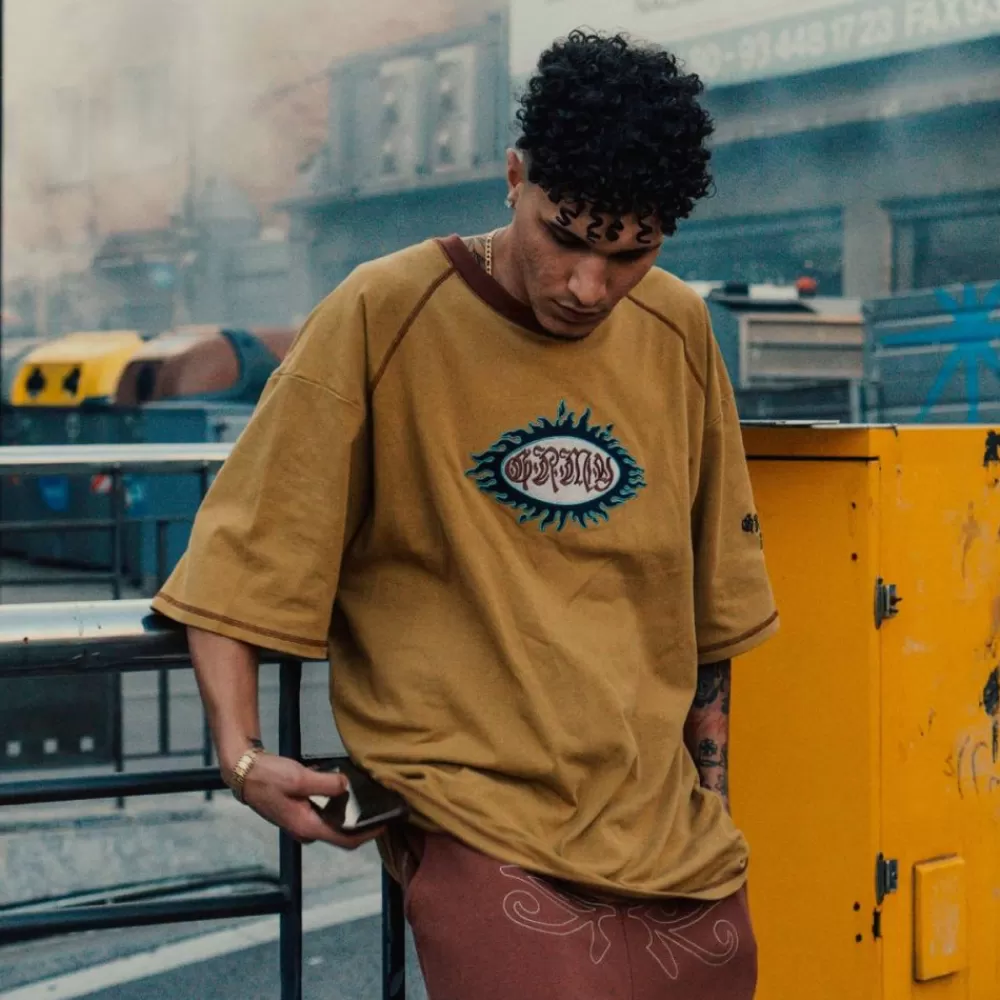 Grimey Camiseta Fire Route Oversized - Brown | Spring 23 Sale