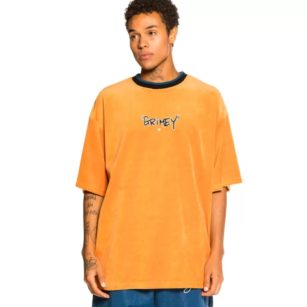 Grimey Camiseta "Gem Cutting Velvet" - Brick | Fall 21 Shop