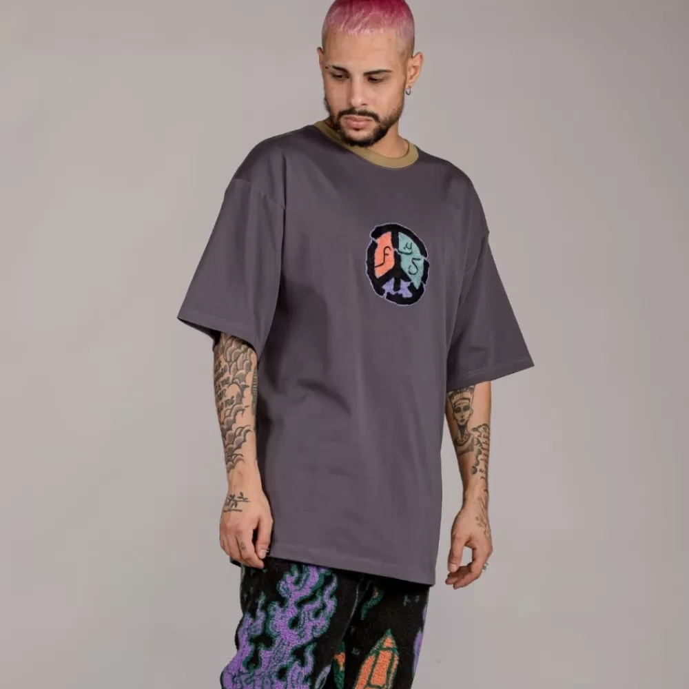Grimey Camiseta "Lost Boys" Tie & Dye Heavyweight - Anthracite | Winter 22 Store