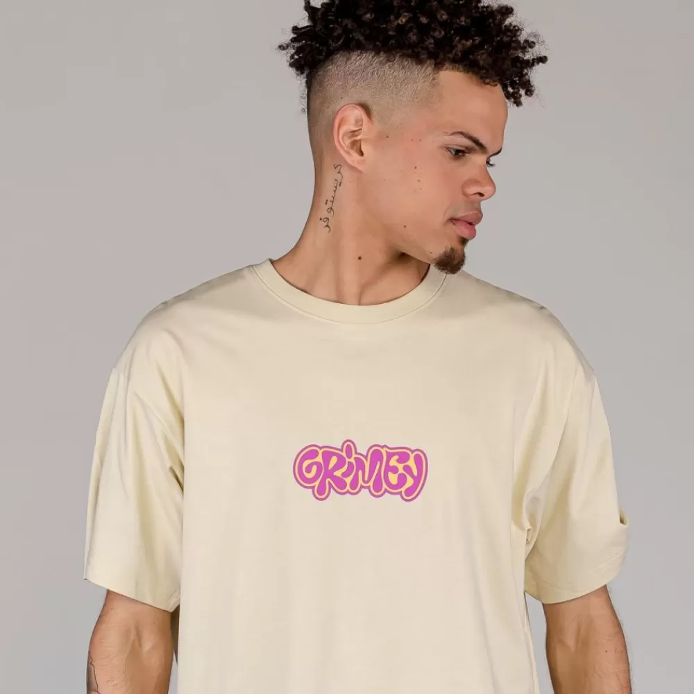 Grimey Camiseta The Brute Force Regular - Cream | Summer 23 Discount