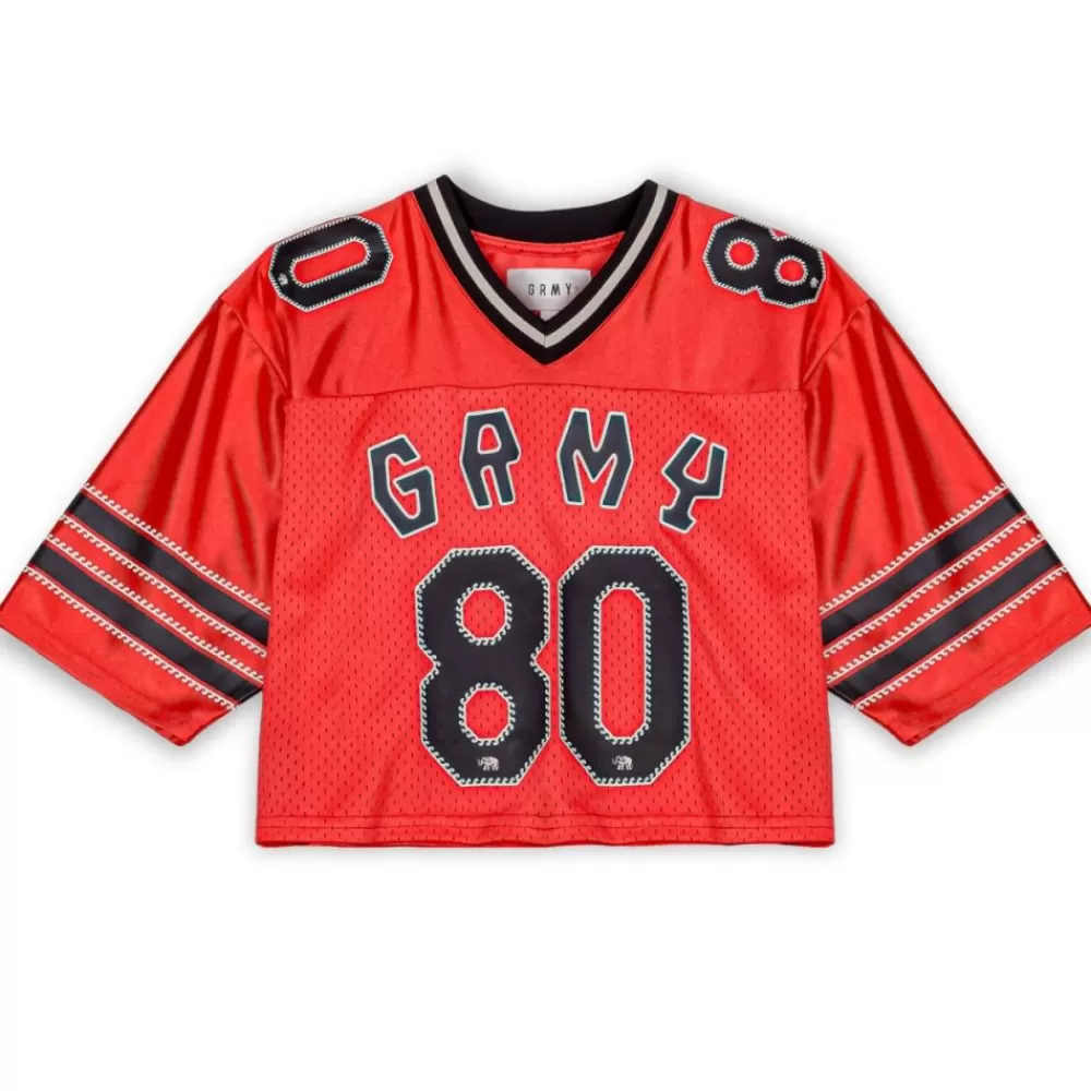 Grimey Camiseta The Clout Mesh Crop Girl - Red | Spring 23 Shop