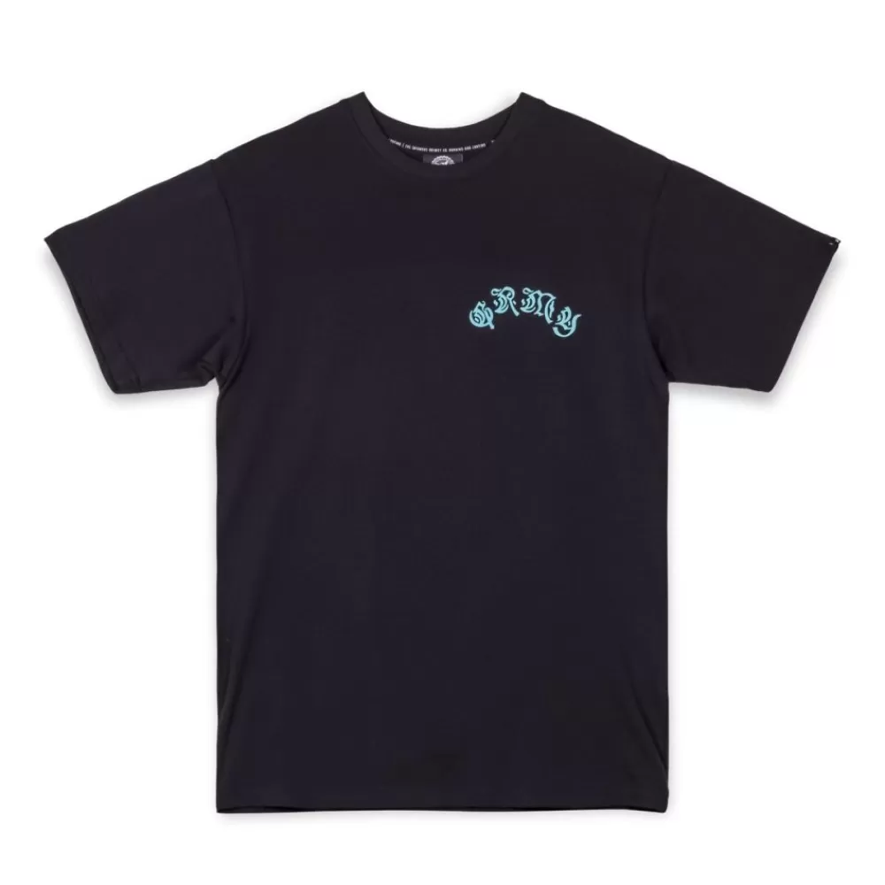 Grimey Camiseta The Light Me Up (Fire Route) - Black | Spring 23 Discount