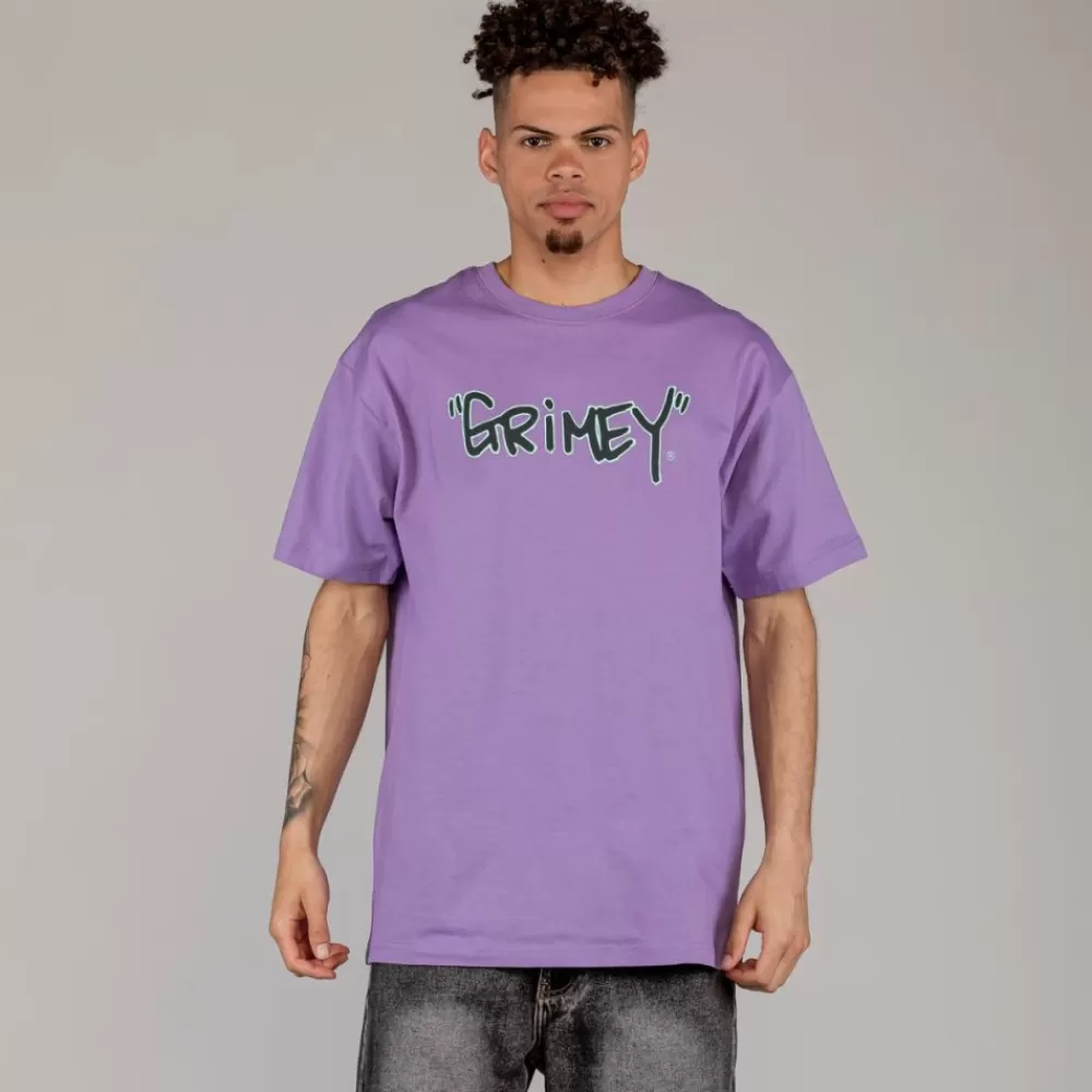 Grimey Camiseta The Tag Regular - Violet | Summer 23 Flash Sale