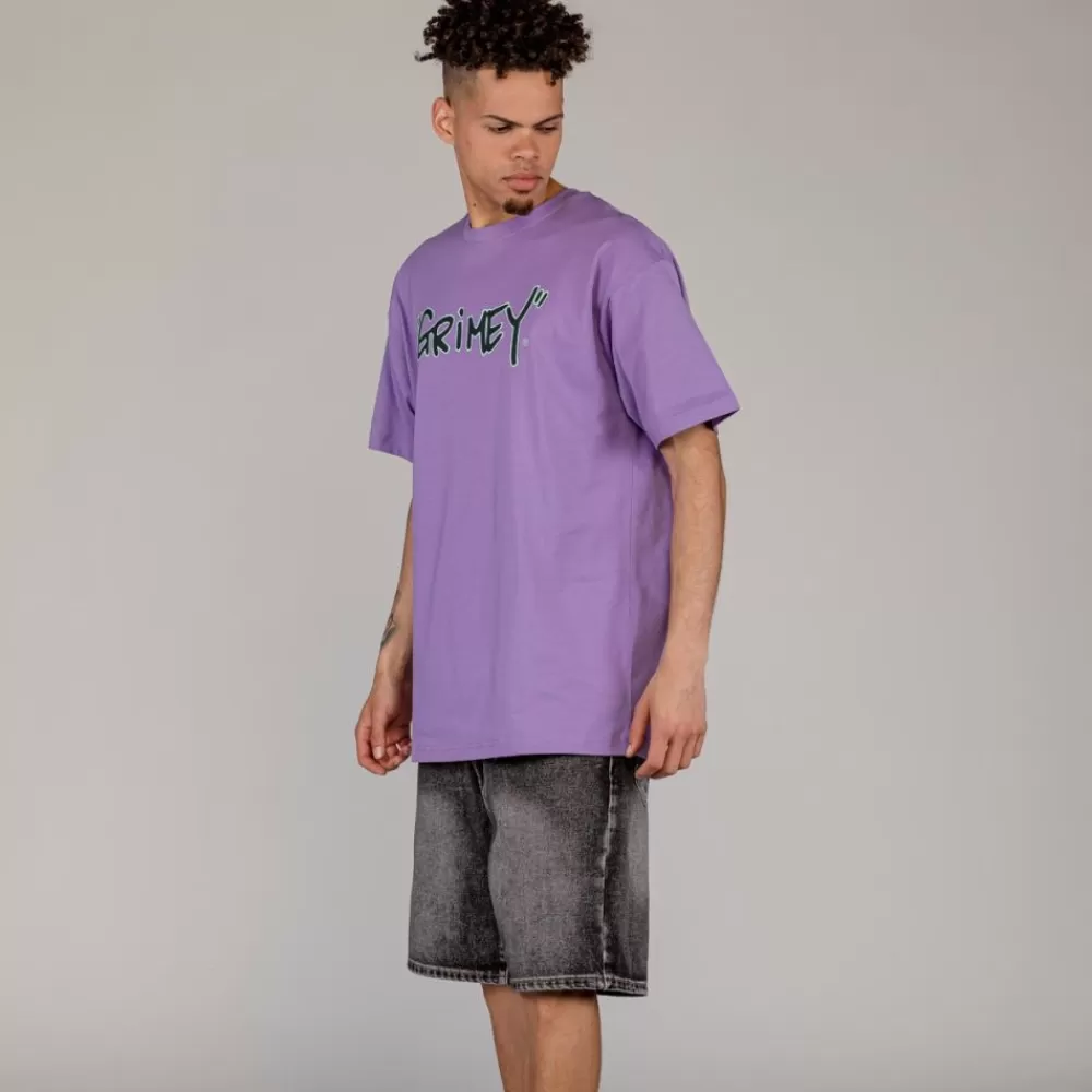 Grimey Camiseta The Tag Regular - Violet | Summer 23 Flash Sale