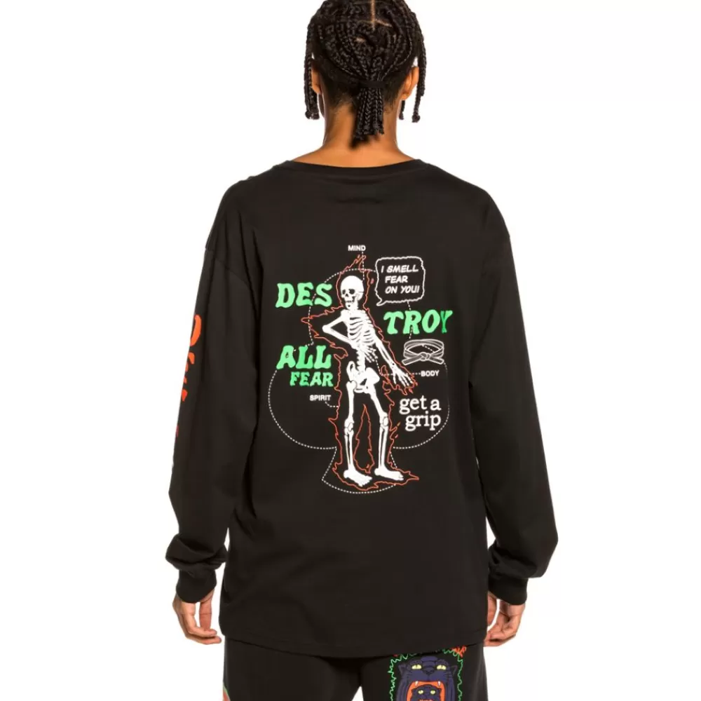 Grimey Camiseta Manga Larga "Destroy All Fear" - Black | Fall 21 New