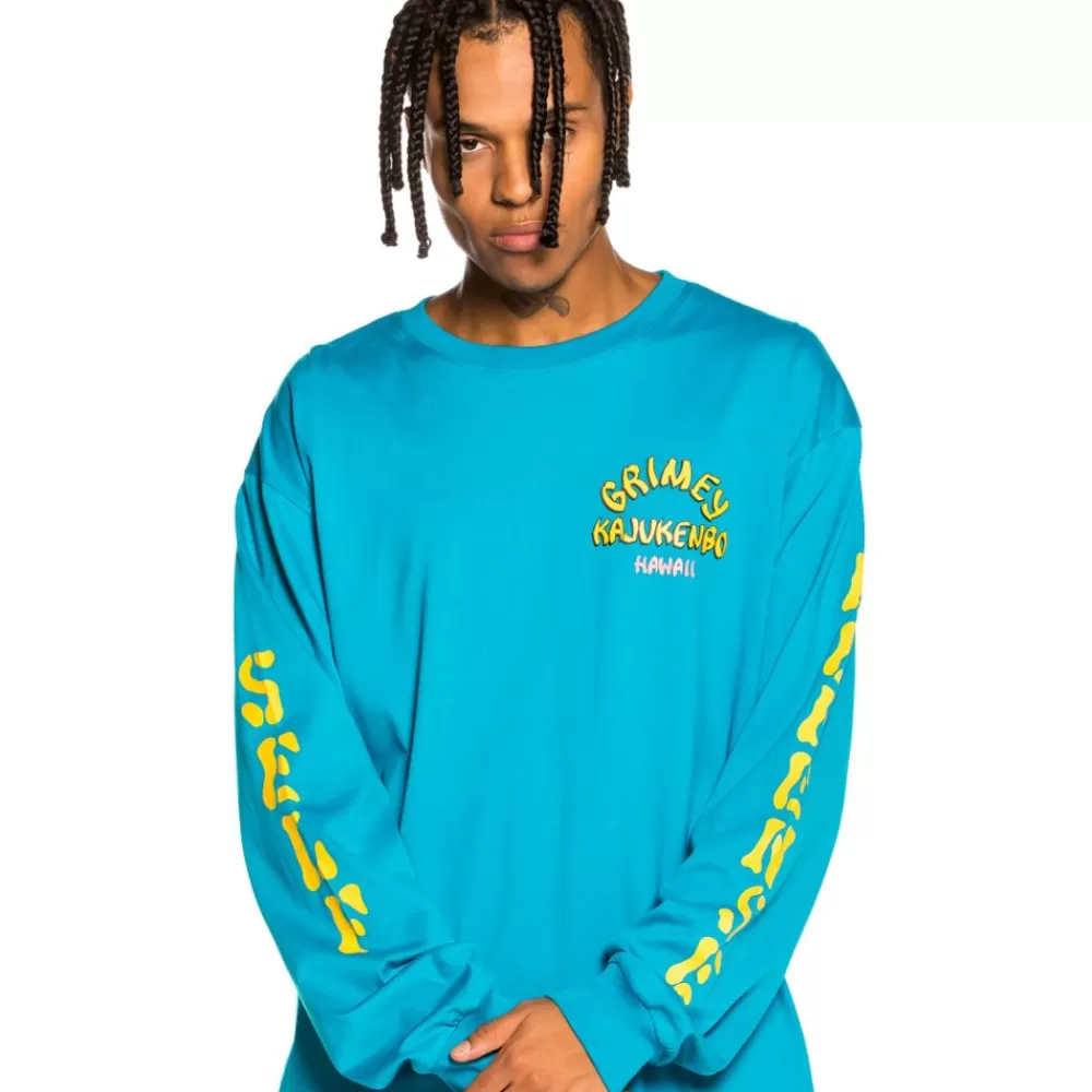 Grimey Camiseta Manga Larga "Destroy All Fear" - Blue | Fall 21 Shop
