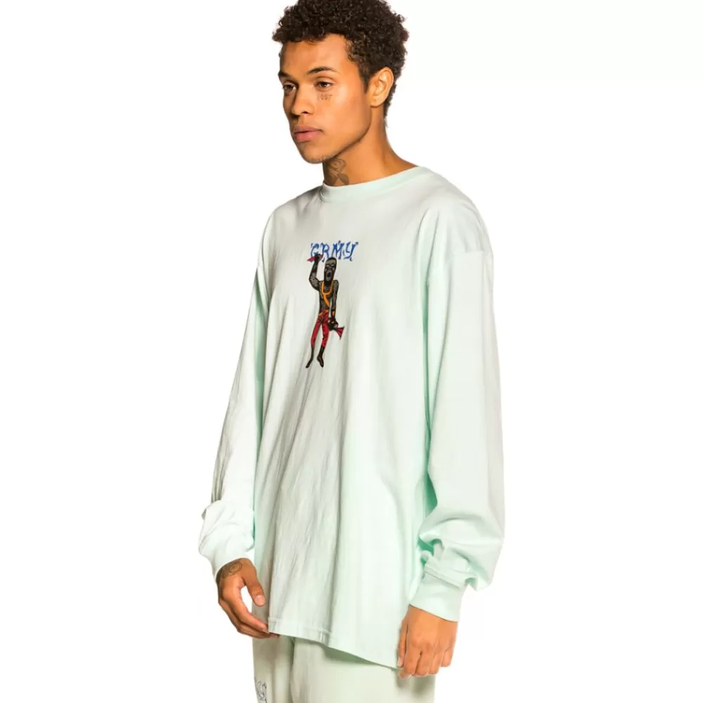 Grimey Camiseta Manga Larga "Jazz Thing" - Light Blue | Fall 21 Sale