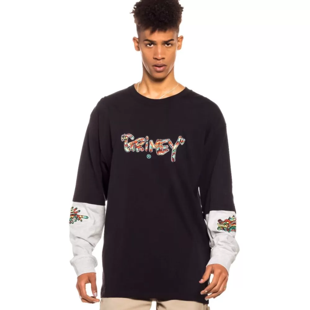 Grimey Camiseta Manga Larga Nine Winds Ls - Black | Spring 22 Shop