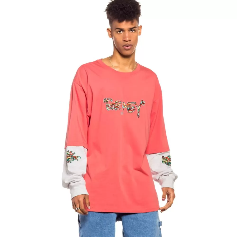 Grimey Camiseta Manga Larga Nine Winds Ls - Coral | Spring 22 Cheap