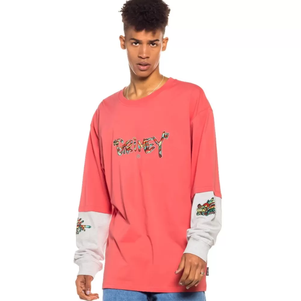 Grimey Camiseta Manga Larga Nine Winds Ls - Coral | Spring 22 Cheap