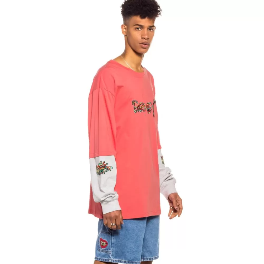 Grimey Camiseta Manga Larga Nine Winds Ls - Coral | Spring 22 Cheap