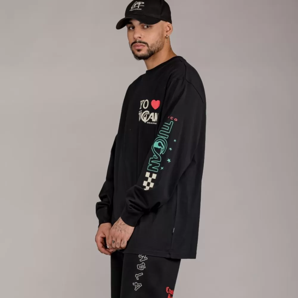 Grimey Camiseta Manga Larga "Pasion Gamberra (Gp X Grmy)" - Black | Fall 22 Shop