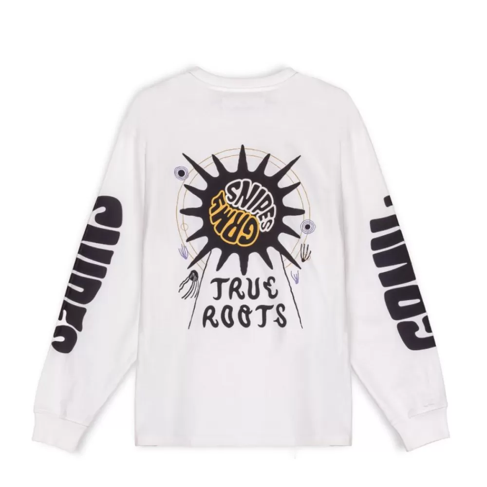 Grimey Camiseta Manga Larga "Snipes X True Roots" - White | Fall 22 Flash Sale